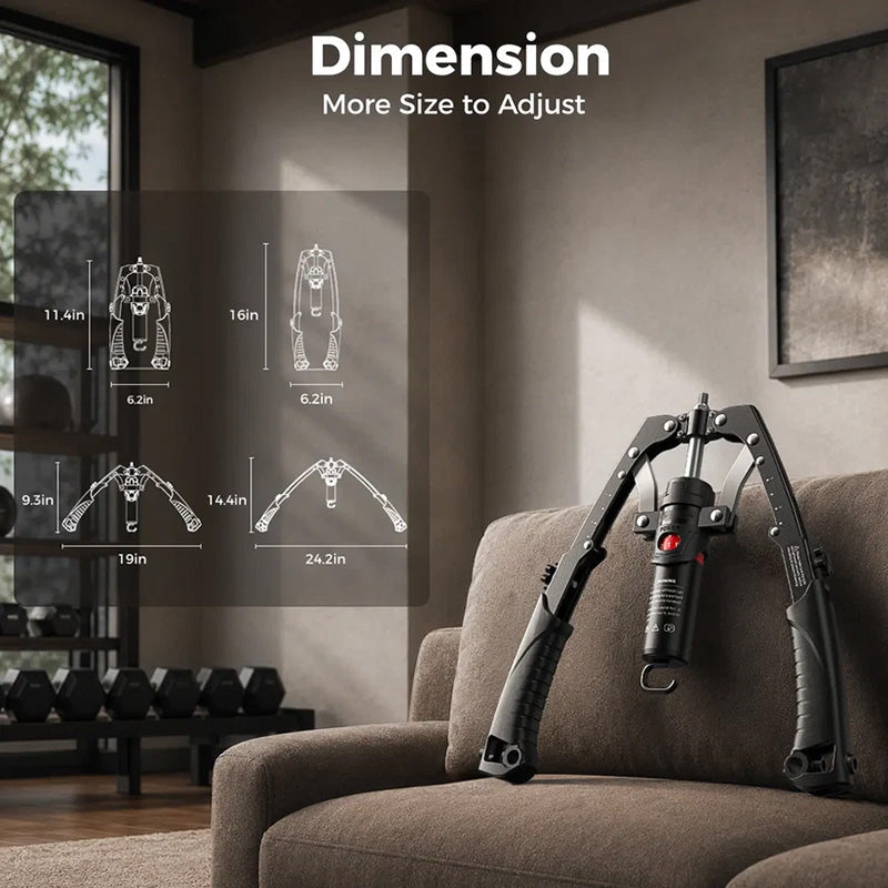 🥳2026 HOT SALE🥳💞50K+ SOLD! 💪🔧 50% OFF! Adjustable Hydraulic Arm Trainer – 10-200kg stepless resistance, smooth low-impact motion. Full-body home workout, no gym fees, joint-friendly. Build strength safely! 🛡️✅
