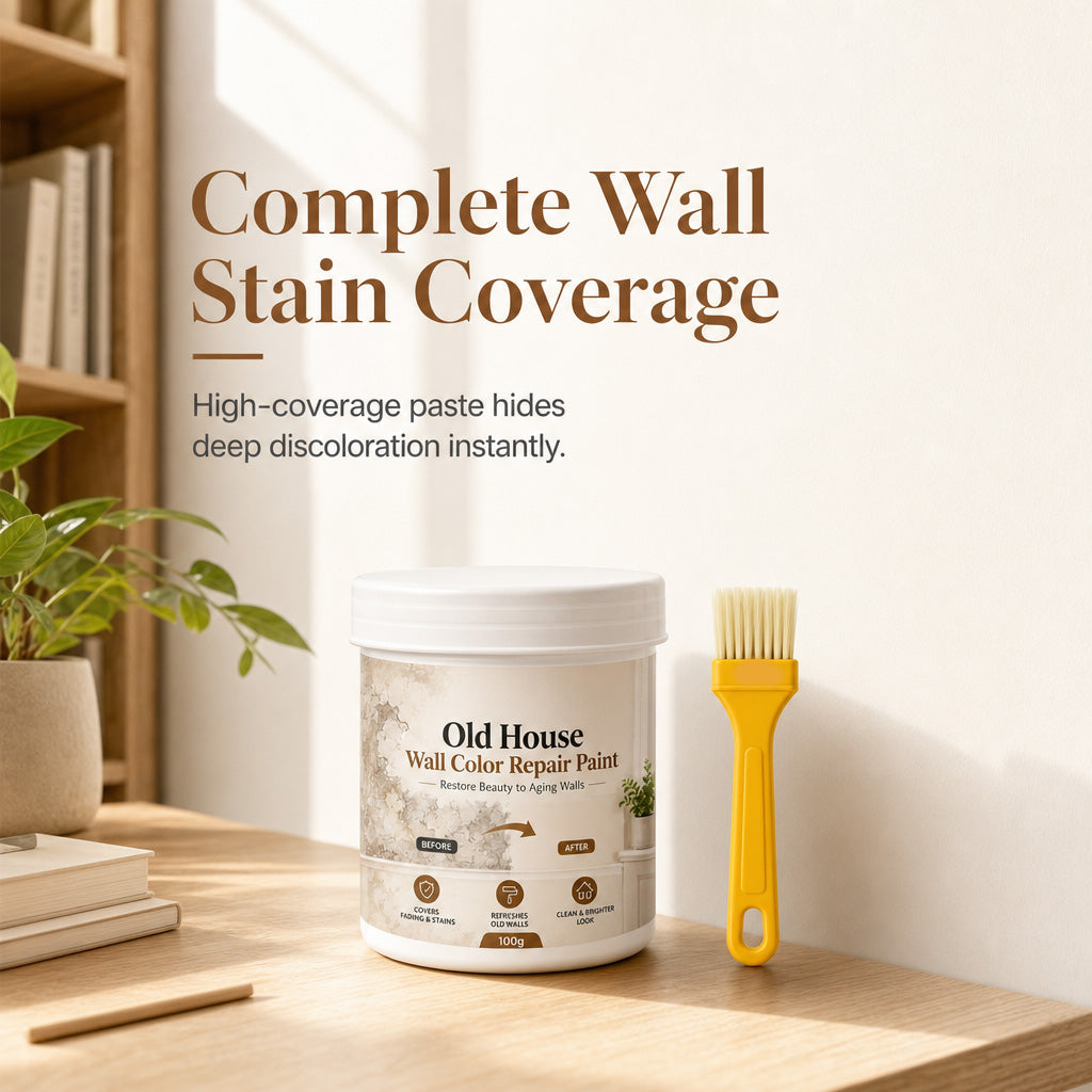 🥳2026 HOT SALE🥳💞50K+ SOLD! 🎨🧱 50% OFF! Wall Repair Touch-Up Paint – creamy high-opacity paste covers yellow stains & scuffs in one coat. 100g pack, 4 simple steps, peel-resistant. Restore walls effortlessly! 🏠✅