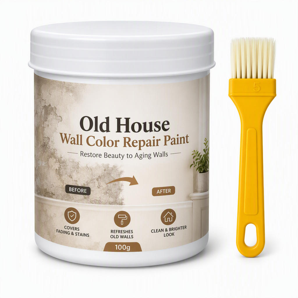 🥳2026 HOT SALE🥳💞50K+ SOLD! 🎨🧱 50% OFF! Wall Repair Touch-Up Paint – creamy high-opacity paste covers yellow stains & scuffs in one coat. 100g pack, 4 simple steps, peel-resistant. Restore walls effortlessly! 🏠✅
