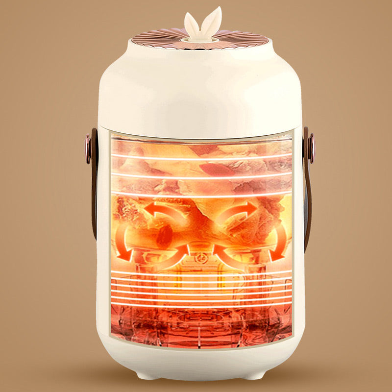 🥳2026 HOT SALE🥳💞50K+ SOLD! 🍲⏰ 50% OFF! Portable Electric Stewpot – 900ml, 9-hour reservation, 5 heat levels. Non-stick, hidden plug, anti-slip base. Cooks rice, soup & porridge – perfect for 1-2 people or travel! 🏠✅