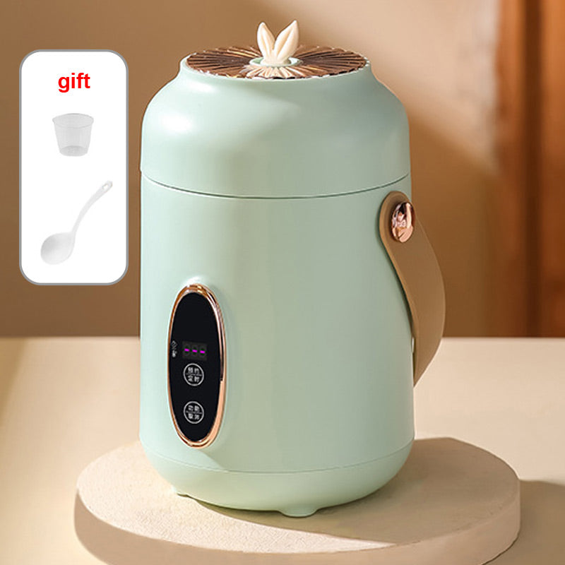 🥳2026 HOT SALE🥳💞50K+ SOLD! 🍲⏰ 50% OFF! Portable Electric Stewpot – 900ml, 9-hour reservation, 5 heat levels. Non-stick, hidden plug, anti-slip base. Cooks rice, soup & porridge – perfect for 1-2 people or travel! 🏠✅