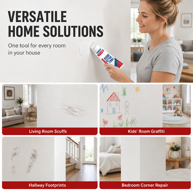 🥳2026 HOT SALE🥳💞50K+ SOLD! 🧱🖌️ 50% OFF! Waterproof Wall Repair Paste with Roller – 300g DIY cream, quick fix cracks, stains & peeling. Safe & easy! 🏠✅