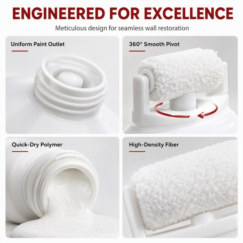 🥳2026 HOT SALE🥳💞50K+ SOLD! 🧱🖌️ 50% OFF! Waterproof Wall Repair Paste with Roller – 300g DIY cream, quick fix cracks, stains & peeling. Safe & easy! 🏠✅