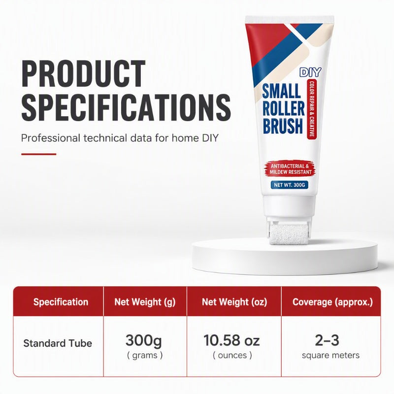 🥳2026 HOT SALE🥳💞50K+ SOLD! 🧱🖌️ 50% OFF! Waterproof Wall Repair Paste with Roller – 300g DIY cream, quick fix cracks, stains & peeling. Safe & easy! 🏠✅