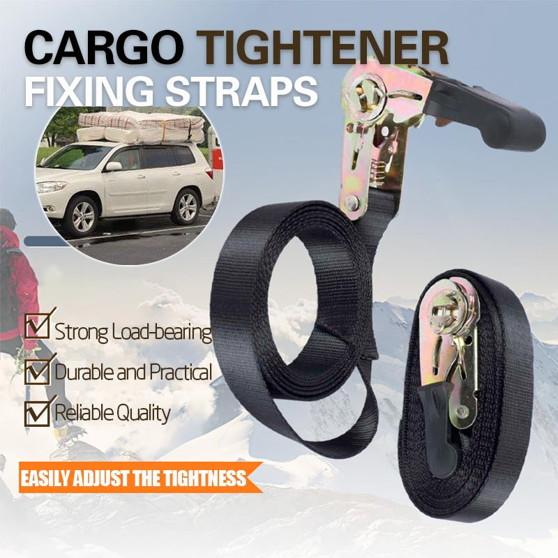 🥳2026 HOT SALE🥳💞50K+ SOLD! 🚗🔒 50% OFF! Cargo Lashing Ratchet Tensioner – easy tighten & release, holds up to 2200lbs. S hooks & soft loops secure luggage, bikes & Christmas trees. Never fall off! 📦💪