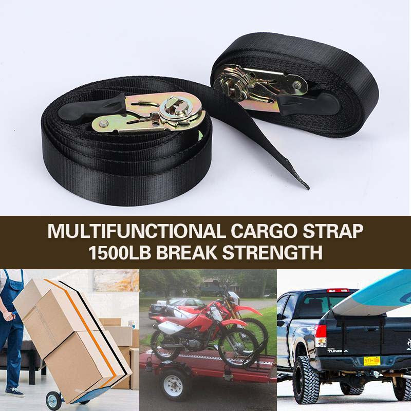 🥳2026 HOT SALE🥳💞50K+ SOLD! 🚗🔒 50% OFF! Cargo Lashing Ratchet Tensioner – easy tighten & release, holds up to 2200lbs. S hooks & soft loops secure luggage, bikes & Christmas trees. Never fall off! 📦💪