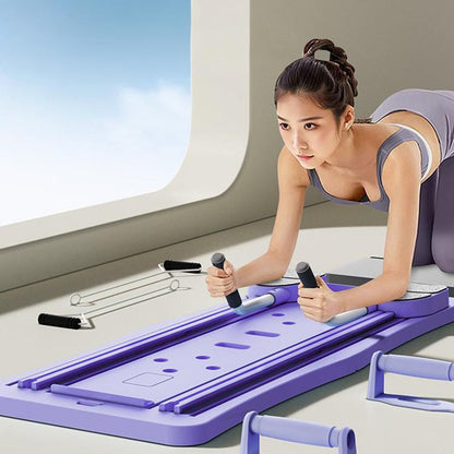 🥳2026 HOT SALE🥳💞50K+ SOLD! 💪🏋️ 50% OFF! Total Body Workout & Core Training Board – full-body exercises on one board, 50-lb cords assist, 24 anti-slip pads, timer & foldable. Home gym made easy! 🏠✅