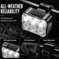 🥳2026 HOT SALE🥳💞50K+ SOLD! 🚲📱 50% OFF! Shockproof Bike Phone Mount + 6-LED Light Set – 180 lumens, Type-C rechargeable, dual independent lights, waterproof. Safe night cycling! 🛡️💪