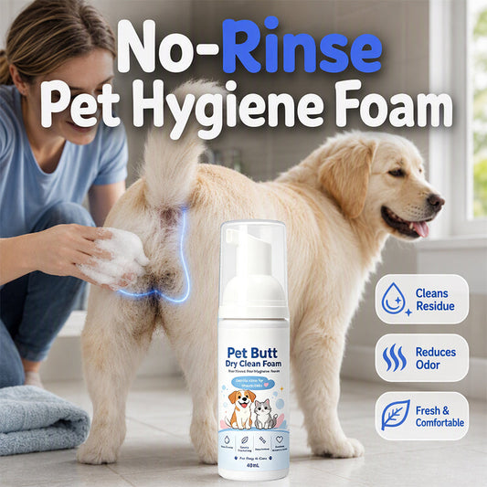 🥳2026 HOT SALE🥳💞50K+ SOLD! 🐾✨ 50% OFF! No-Rinse Pet Hygiene Foam – quick clean for dogs & cats, wipe away mess without a bath. 40ml, gentle & easy! 🧼💚