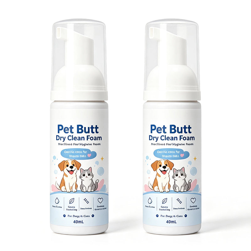🥳2026 HOT SALE🥳💞50K+ SOLD! 🐾✨ 50% OFF! No-Rinse Pet Hygiene Foam – quick clean for dogs & cats, wipe away mess without a bath. 40ml, gentle & easy! 🧼💚