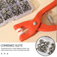 🥳2026 HOT SALE🥳💞50K+ SOLD! 🧷✨ 50% OFF TODAY ONLY! Sew-Free Snap Fastener Plier Kit – no needle, no thread! Ergonomic plier & durable snaps for shirts, curtains, crafts & pet clothing. Storage box included! 🛡️💪
