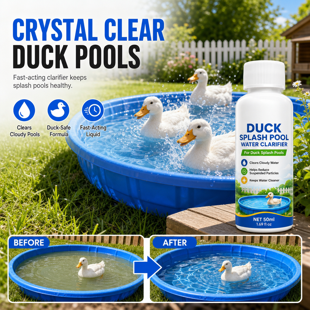 🥳2026 HOT SALE🥳💞50K+ SOLD! 🦆💧 50% OFF! Duck Pond Water Purifier & Clarifier – binds suspended dirt, clears muddy water fast. Just pour, stir & let ducks play! ✨✅
