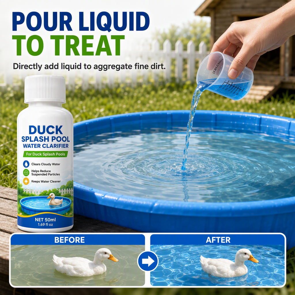 🥳2026 HOT SALE🥳💞50K+ SOLD! 🦆💧 50% OFF! Duck Pond Water Purifier & Clarifier – binds suspended dirt, clears muddy water fast. Just pour, stir & let ducks play! ✨✅