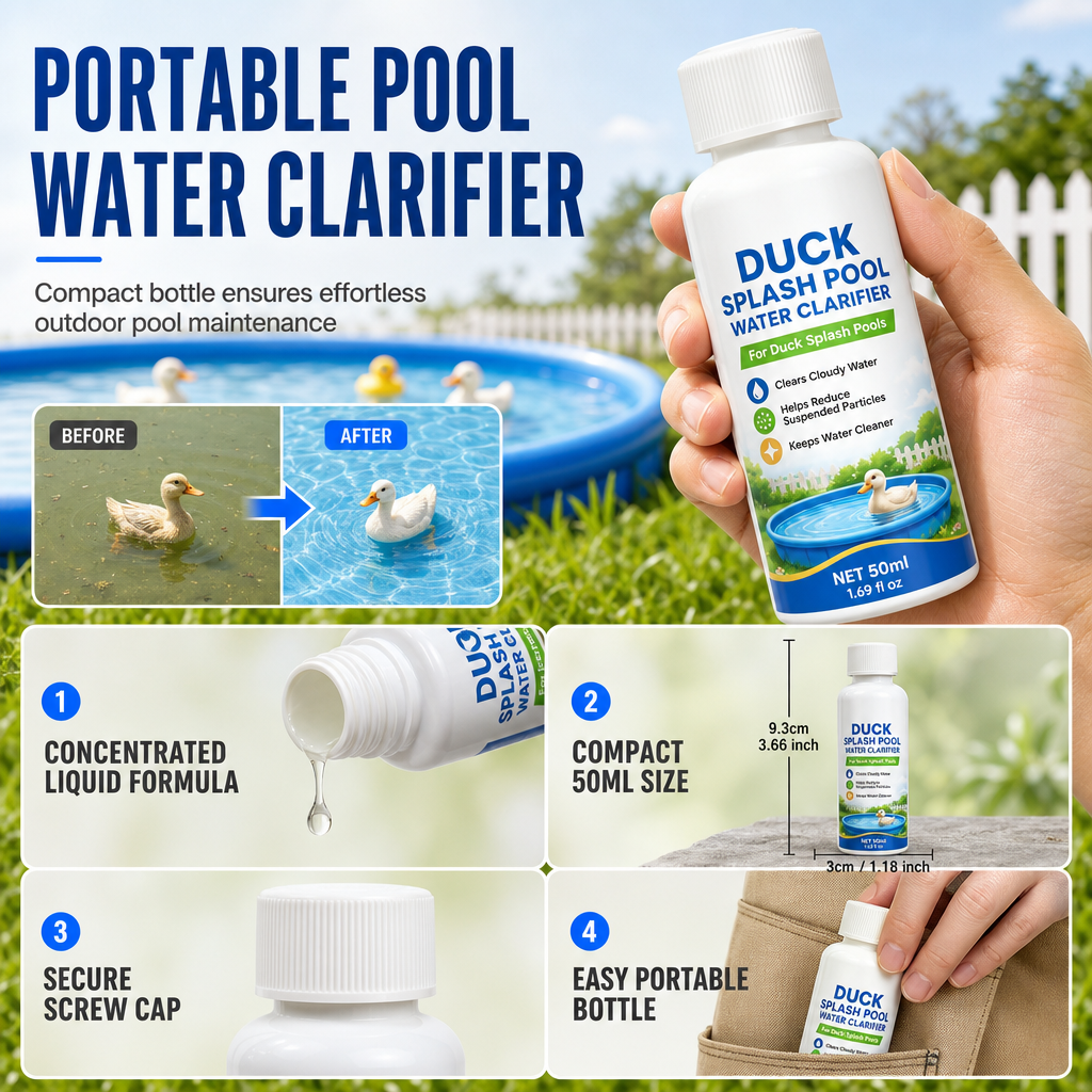 🥳2026 HOT SALE🥳💞50K+ SOLD! 🦆💧 50% OFF! Duck Pond Water Purifier & Clarifier – binds suspended dirt, clears muddy water fast. Just pour, stir & let ducks play! ✨✅