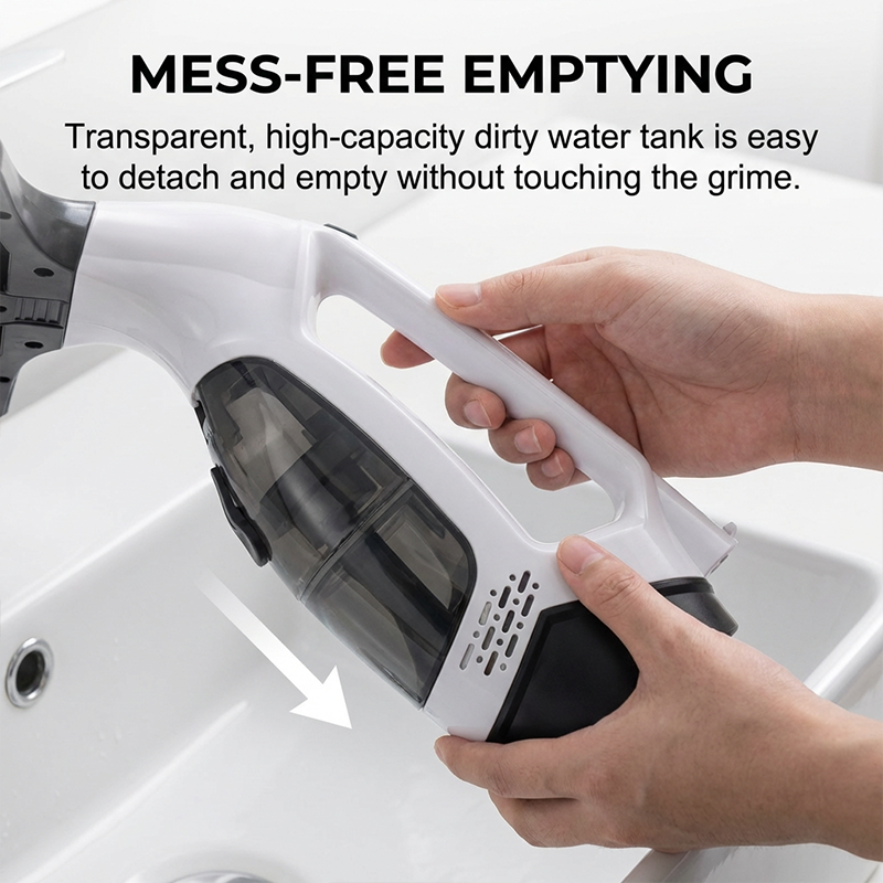 🥳2026 HOT SALE🥳💞50K+ SOLD! 🧊💙50% OFF! Electric Window Vacuum with Extension Rod – sucks up dirty water, streak-free silicone blade, 130cm reach. No ladder needed! 🏠✅