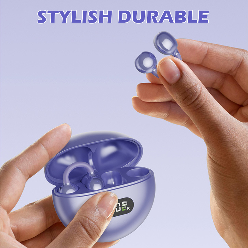 🥳2026 HOT SALE🥳💞50K+ SOLD! 🎧👂 50% OFF! Open-Ear Clip-On Bluetooth Earbuds – all-day comfort, immersive sound, leakage control, 8-10h battery, touch control. No ear pain! 🔋💪