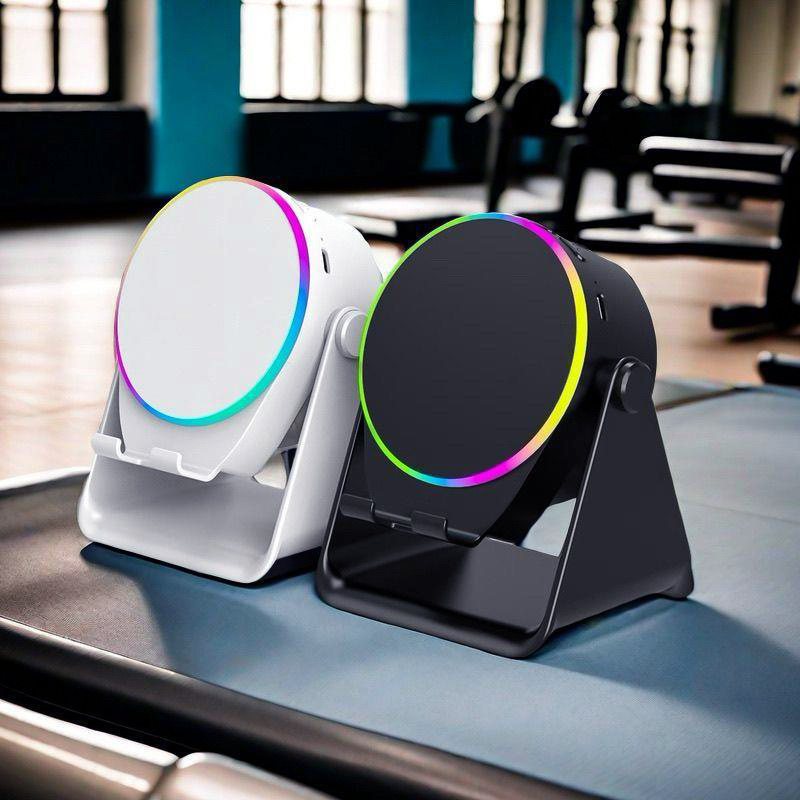 🥳2026 HOT SALE🥳💞50K+ SOLD! 🎵📱 50% OFF! 4-in-1 Wireless Speaker Stand – induction speaker, Bluetooth, phone stand & RGB light. 360° rotation, 2000mAh, IPX7 waterproof. Immersive sound anywhere! 🛡️🔋