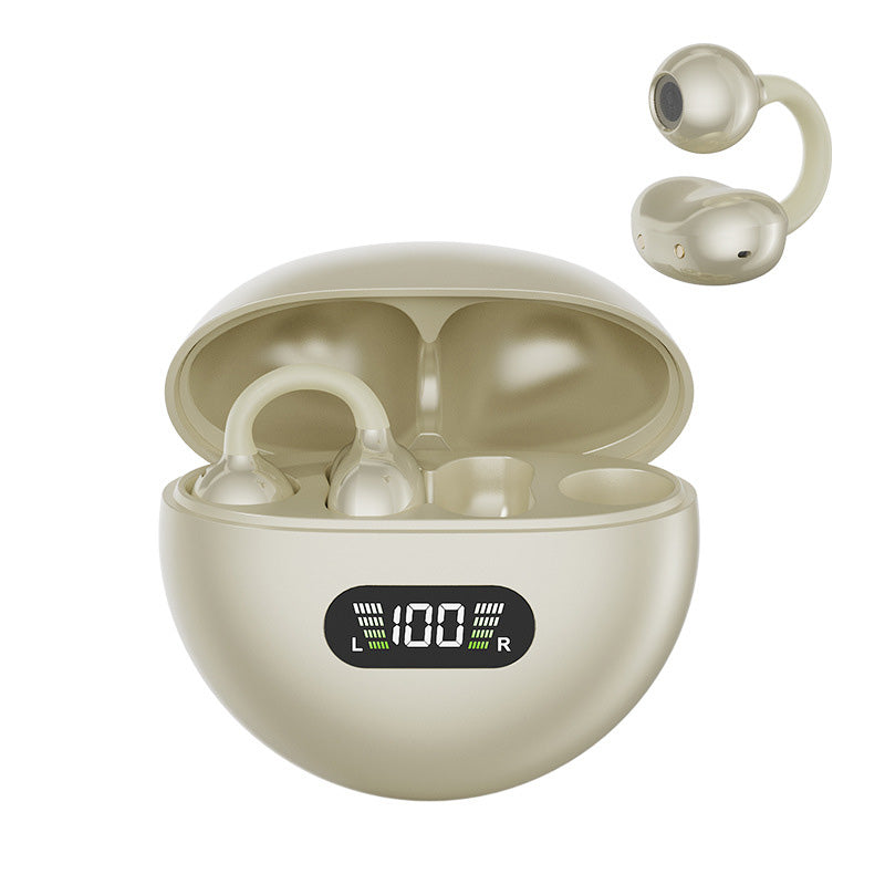 🥳2026 HOT SALE🥳💞50K+ SOLD! 🎧👂 50% OFF! Open-Ear Clip-On Bluetooth Earbuds – all-day comfort, immersive sound, leakage control, 8-10h battery, touch control. No ear pain! 🔋💪