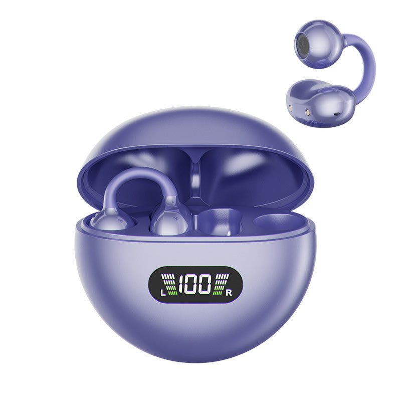 🥳2026 HOT SALE🥳💞50K+ SOLD! 🎧👂 50% OFF! Open-Ear Clip-On Bluetooth Earbuds – all-day comfort, immersive sound, leakage control, 8-10h battery, touch control. No ear pain! 🔋💪
