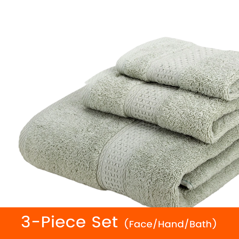 🥳2026 HOT SALE🥳💞50K+ SOLD! 🛁🧺 50% OFF! 3-Piece Bath Towel Set – high-density weave, quick-dry, plush thickness. Face, hand & bath towels. Spa comfort at home! ✨💚