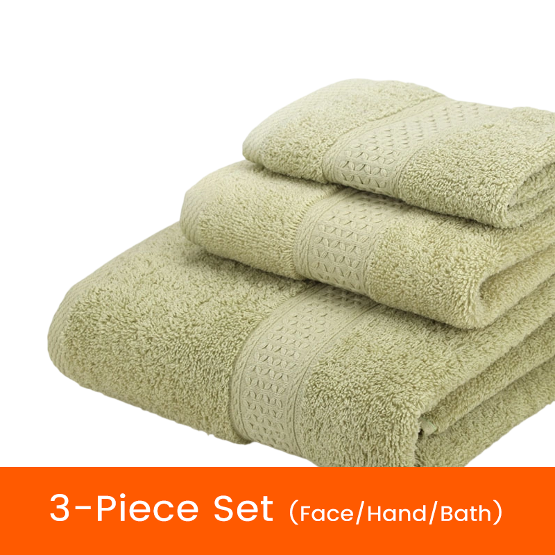 🥳2026 HOT SALE🥳💞50K+ SOLD! 🛁🧺 50% OFF! 3-Piece Bath Towel Set – high-density weave, quick-dry, plush thickness. Face, hand & bath towels. Spa comfort at home! ✨💚
