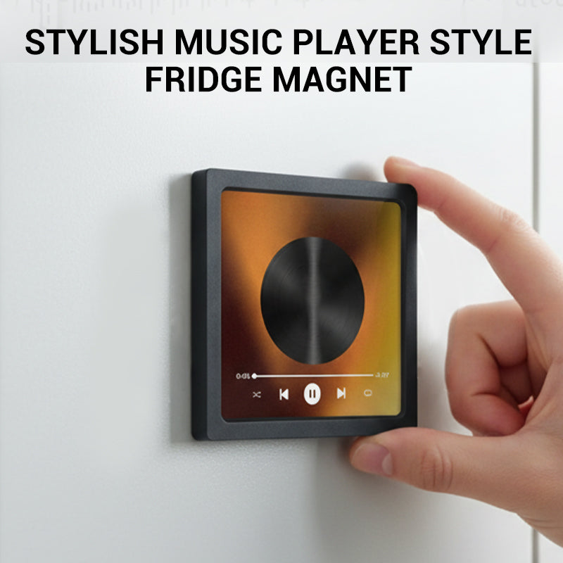 🥳2026 HOT SALE🥳💞50K+ SOLD! 🎵📸 50% OFF! Music Player Style Fridge Magnet – turn memories into melodies. Premium acrylic, strong magnetic grip, 10x10cm. A charming gift! 🧲💝