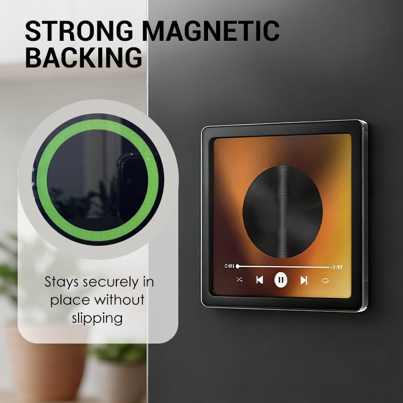 🥳2026 HOT SALE🥳💞50K+ SOLD! 🎵📸 50% OFF! Music Player Style Fridge Magnet – turn memories into melodies. Premium acrylic, strong magnetic grip, 10x10cm. A charming gift! 🧲💝