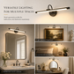 🥳2026 HOT SALE🥳💞50K+ SOLD! 💡✨ 50% OFF! Modern LED Bathroom Vanity Light – adjustable brass body, dual-axis rotation, museum-quality spotlight, flicker-free. Perfect for mirrors & wall art! 🛡️💪