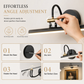 🥳2026 HOT SALE🥳💞50K+ SOLD! 💡✨ 50% OFF! Modern LED Bathroom Vanity Light – adjustable brass body, dual-axis rotation, museum-quality spotlight, flicker-free. Perfect for mirrors & wall art! 🛡️💪