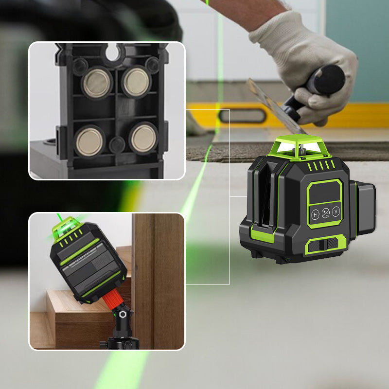 🥳2026 HOT SALE🥳💞50K+ SOLD! 📐✨ 50% OFF! 360° Green Beam Self-Leveling Laser Level – horizontal & vertical lines, bright green beam, magnetic holder. Accurate leveling indoors & outdoors! 🛡️💪