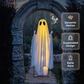 🥳2026 HOT SALE🥳💞50K+ SOLD! 👻🎃 50% OFF! Halloween Hanging Swing Ghost – dual glow LED, weatherproof fabric, remote control. Haunt your garden & delight trick-or-treaters! 🏠✨