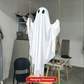 🥳2026 HOT SALE🥳💞50K+ SOLD! 👻🎃 50% OFF! Halloween Hanging Swing Ghost – dual glow LED, weatherproof fabric, remote control. Haunt your garden & delight trick-or-treaters! 🏠✨