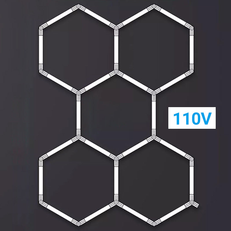 🥳2026 HOT SALE🥳💞50K+ SOLD! 💡🏠 50% OFF! Hexagon LED Garage Light – 6000LM ultra-bright, 5 adjustable panels, no dark spots. E26 easy install, dustproof & 50,000h. Light up your garage! 🔧💪