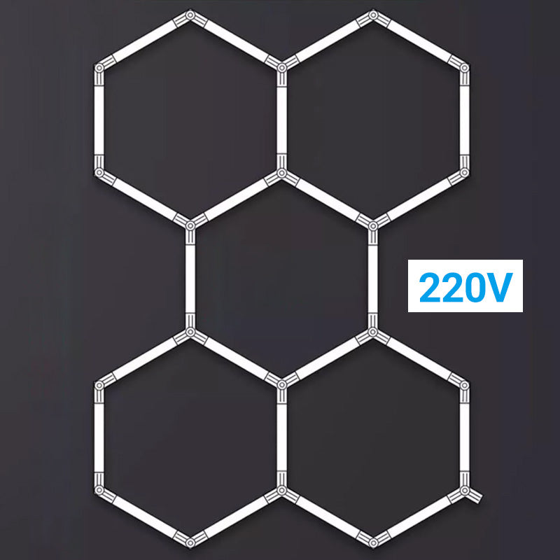 🥳2026 HOT SALE🥳💞50K+ SOLD! 💡🏠 50% OFF! Hexagon LED Garage Light – 6000LM ultra-bright, 5 adjustable panels, no dark spots. E26 easy install, dustproof & 50,000h. Light up your garage! 🔧💪