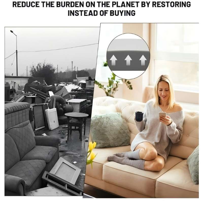 🥳2026 HOT SALE🥳💞50K+ SOLD! 🛋️💪 50% OFF! High-Density Foam Couch Cushion Support – 40D foam firms up sagging seats, arched shape spreads pressure & trims to fit. Revive your sofa! 🛡️✅