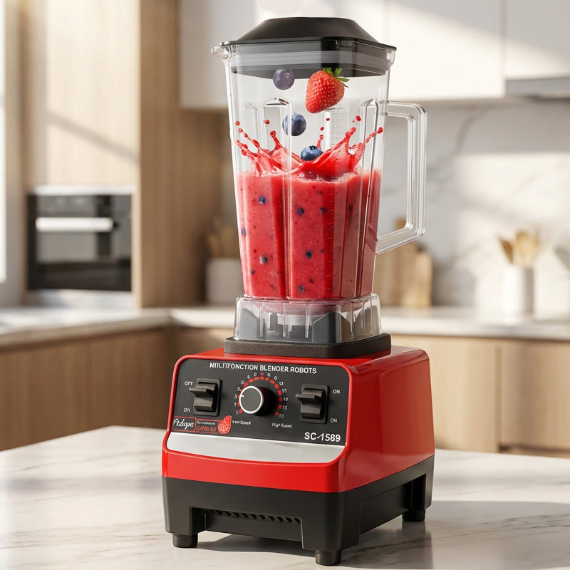🥳2026 HOT SALE🥳💞50K+ SOLD! 🥤⚡ 50% OFF! High-Speed Countertop Blender – 4500W motor, 15 speeds, 6-leaf steel blades. Crushes ice, blends soups & smoothies. 2L family size! 💪✅