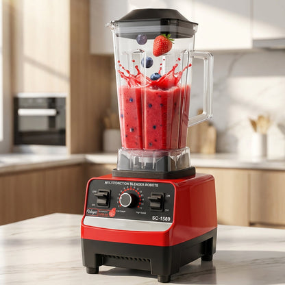 🥳2026 HOT SALE🥳💞50K+ SOLD! 🥤⚡ 50% OFF! High-Speed Countertop Blender – 4500W motor, 15 speeds, 6-leaf steel blades. Crushes ice, blends soups & smoothies. 2L family size! 💪✅