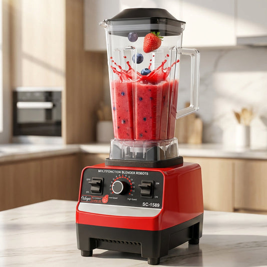 🥳2026 HOT SALE🥳💞50K+ SOLD! 🥤⚡ 50% OFF! High-Speed Countertop Blender – 4500W motor, 15 speeds, 6-leaf steel blades. Crushes ice, blends soups & smoothies. 2L family size! 💪✅