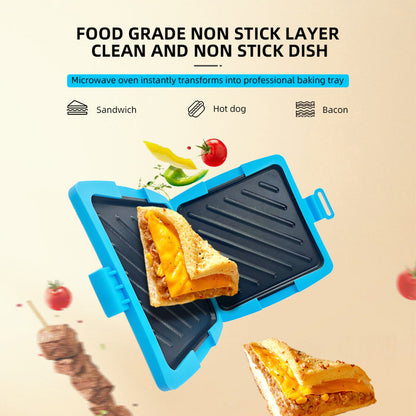 🥳2026 HOT SALE🥳💞50K+ SOLD! 🥪🔥 50% OFF! Microwave Toaster & Sandwich Maker – non-stick, microwave & oven safe, dishwasher friendly. Quick hot breakfasts & easy clean-up! 🍽️✅