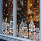 🥳2026 HOT SALE🥳💞50K+ SOLD! 🎄🪟 50% OFF! Christmas Village Window Cling Set – 78 pieces, static cling, no glue, reusable. Double-sided visible. Transform windows into a festive wonderland! ✨✅