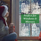 🥳2026 HOT SALE🥳💞50K+ SOLD! 🎄🪟 50% OFF! Christmas Village Window Cling Set – 78 pieces, static cling, no glue, reusable. Double-sided visible. Transform windows into a festive wonderland! ✨✅