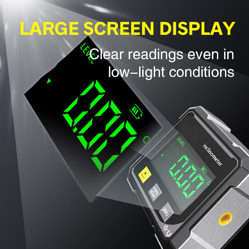 🥳2026 HOT SALE🥳💞50K+ SOLD! 📐🔦 50% OFF! 4-Side Magnetic Digital Angle Gauge – dual laser, 360° magnetic, ±0.2° accuracy. Hands-free precision for DIY & carpentry! 🛡️💪