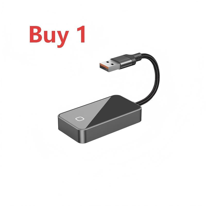 🥳2026 HOT SALE🥳💞50K+ SOLD! 🚗📱 50% OFF! 2-in-1 Wireless Car Adapter – auto-connect, 5GHz fast transmission, braided cable, ultra-compact. No more messy dashboard cables! ✨✅