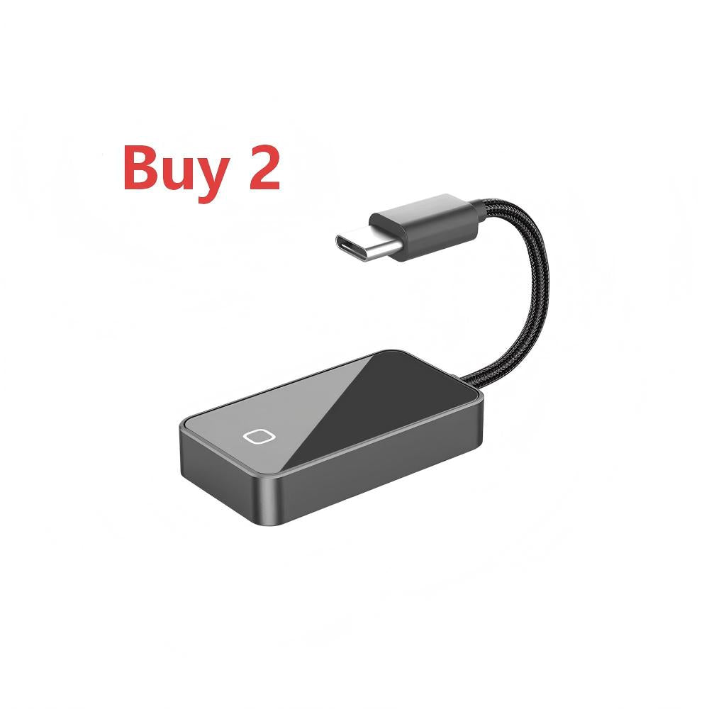 🥳2026 HOT SALE🥳💞50K+ SOLD! 🚗📱 50% OFF! 2-in-1 Wireless Car Adapter – auto-connect, 5GHz fast transmission, braided cable, ultra-compact. No more messy dashboard cables! ✨✅