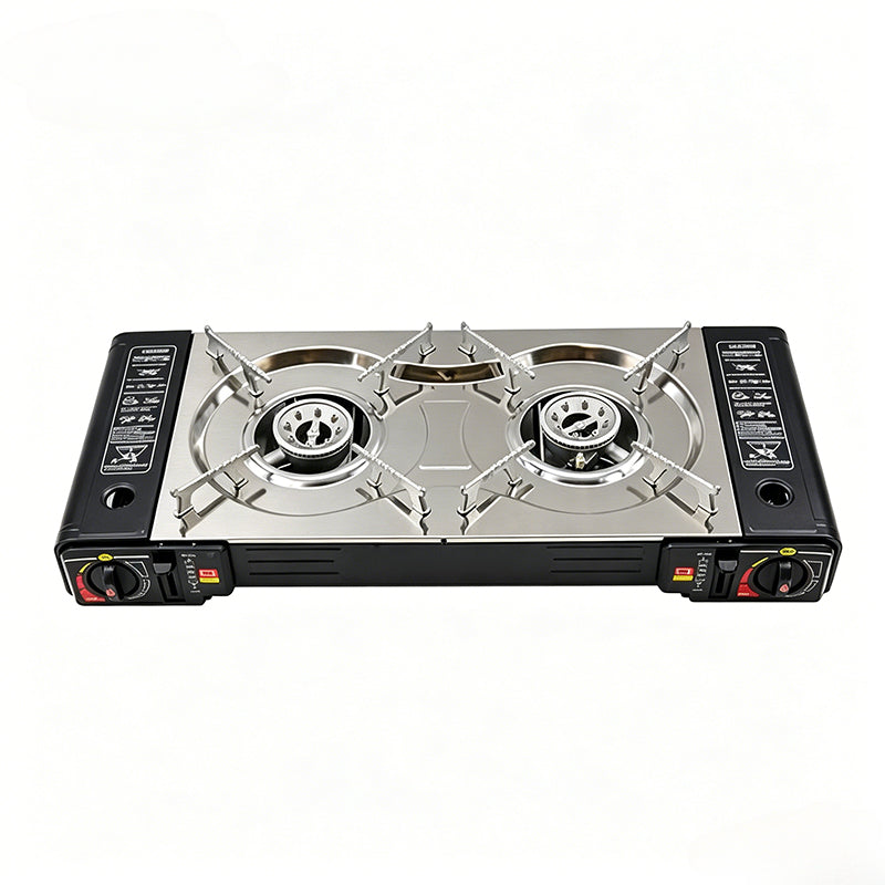 Portable Dual Burner Butane Stove