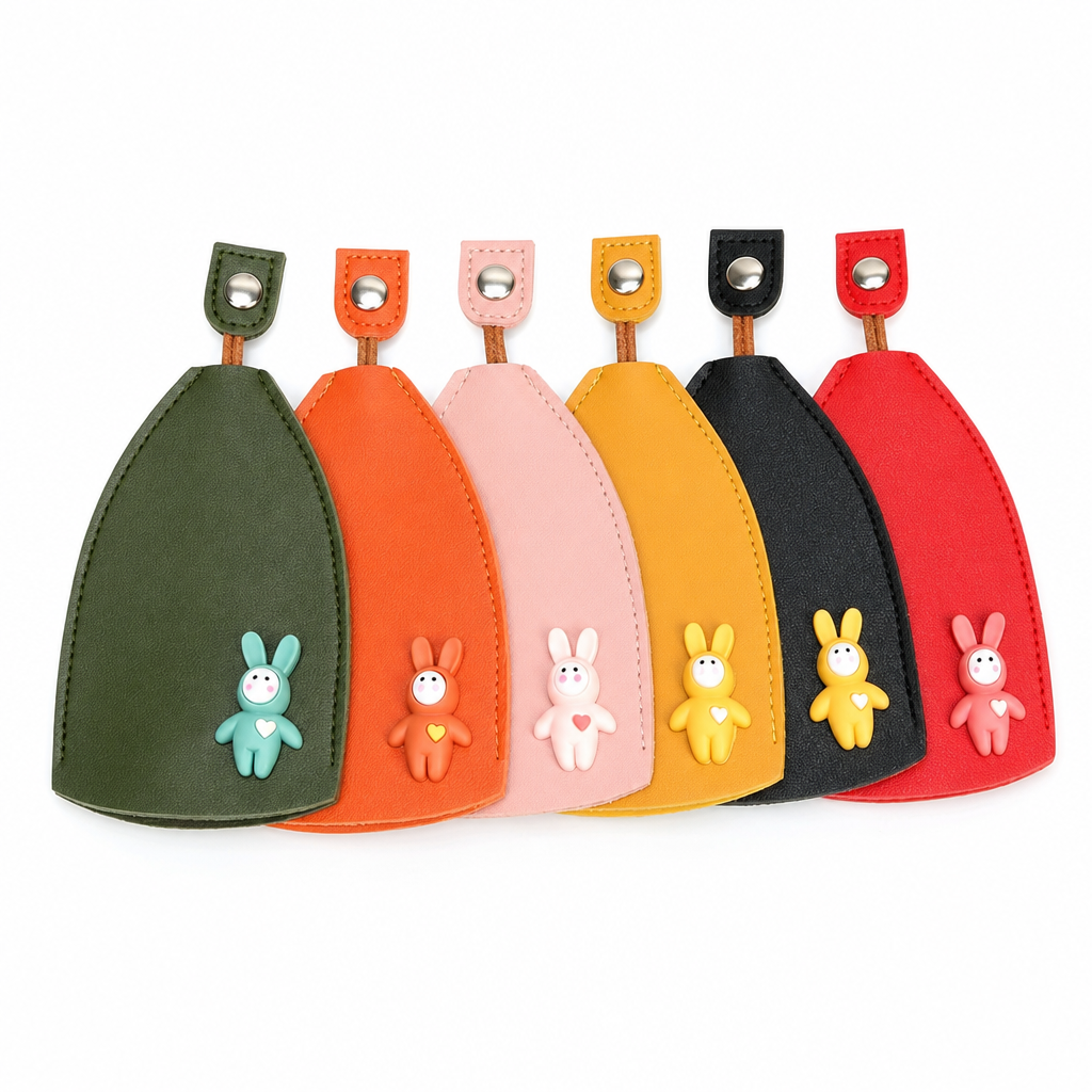 🥳2026 HOT SALE🥳💞50K+ SOLD! 🔑🛡️ 50% OFF! Cute Cartoon Pull-Out Car Key Case – PU leather protects keys & screens from scratches. Fits car remotes & house keys. No more pocket damage! ✨✅