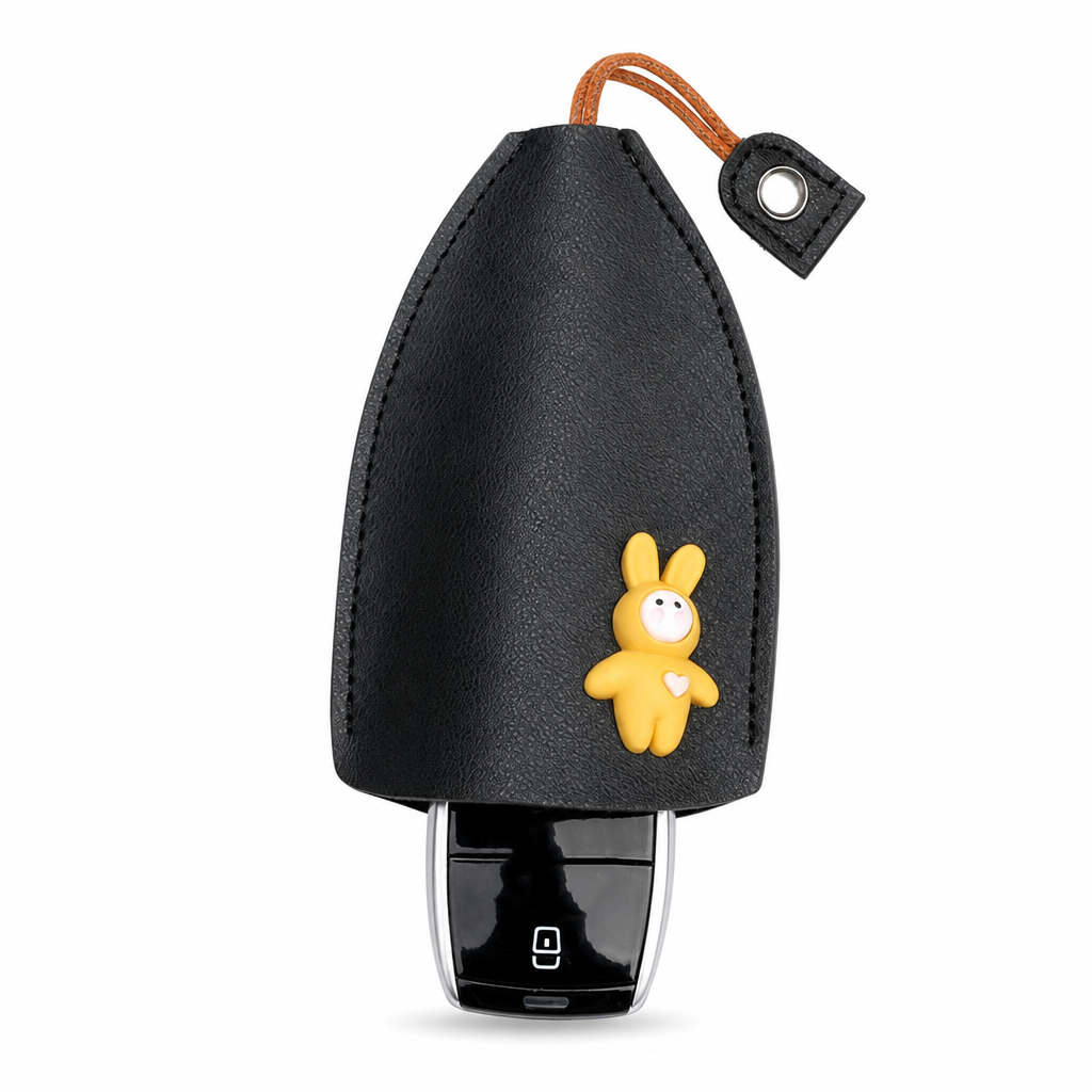 🥳2026 HOT SALE🥳💞50K+ SOLD! 🔑🛡️ 50% OFF! Cute Cartoon Pull-Out Car Key Case – PU leather protects keys & screens from scratches. Fits car remotes & house keys. No more pocket damage! ✨✅