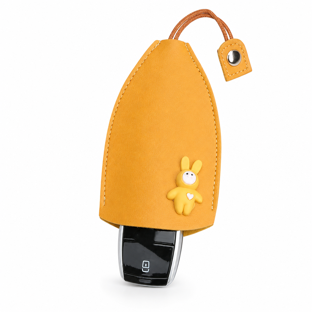 🥳2026 HOT SALE🥳💞50K+ SOLD! 🔑🛡️ 50% OFF! Cute Cartoon Pull-Out Car Key Case – PU leather protects keys & screens from scratches. Fits car remotes & house keys. No more pocket damage! ✨✅