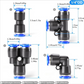 🥳2026 HOT SALE🥳💞50K+ SOLD! 🔧💨 50% OFF! 1/4" Pneumatic Fittings Kit – push-to-connect, 360° swivel, no tools needed. Durable nylon for air hose & compressor. 40/60 pcs! 🛠️✅
