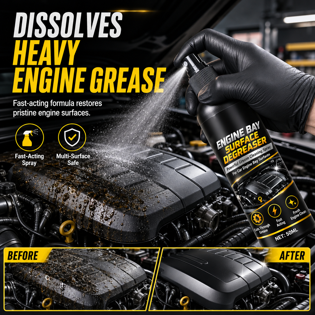 🥳2026 HOT SALE🥳💞50K+ SOLD! 🚗🧼 50% OFF! Car Engine Bay Cleaner & Degreaser – dissolves heavy grease & baked-on oil on contact, no scrubbing. Restores like-new finish! 🔧💪